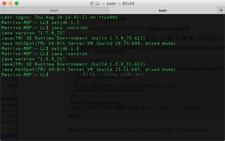 Mac計(jì)算機(jī)JDK版本切換全攻略